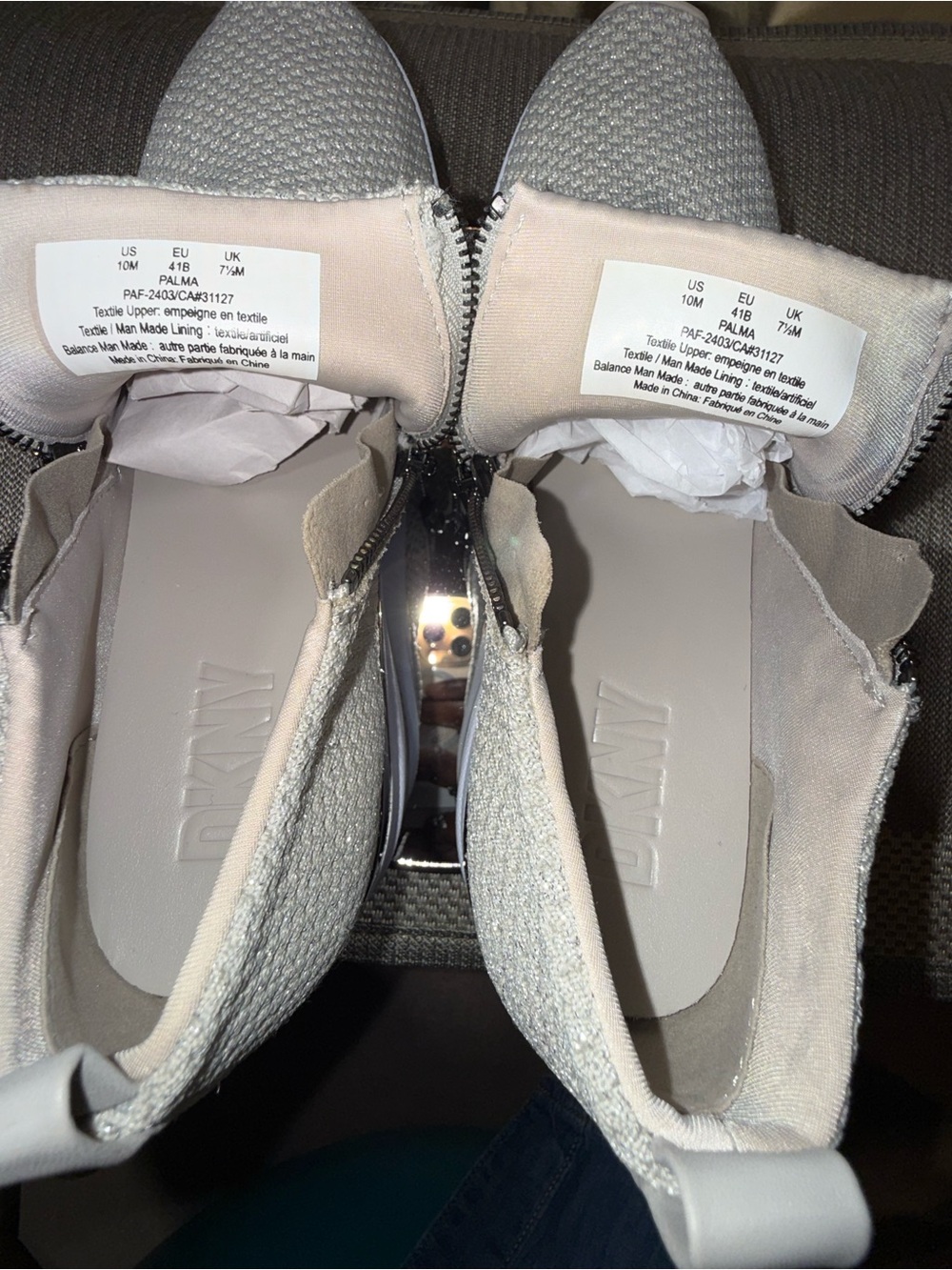 DKNY Wedge Tennis Shoes Size 10 - Picture 8 of 10
